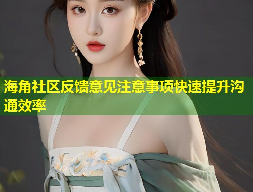 海角社区反馈意见注意事项快速提升沟通效率