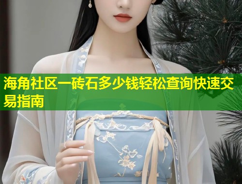 海角社区一砖石多少钱轻松查询快速交易指南