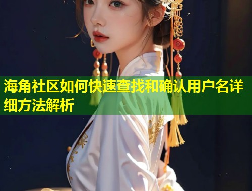 海角社区如何快速查找和确认用户名详细方法解析