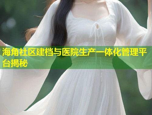 海角社区建档与医院生产一体化管理平台揭秘
