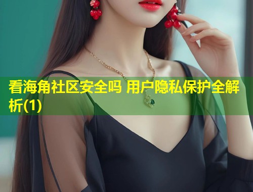 看海角社区安全吗 用户隐私保护全解析(1)
