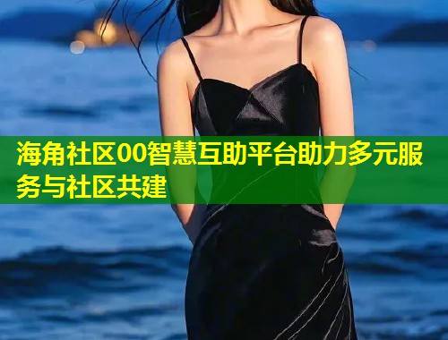 海角社区00智慧互助平台助力多元服务与社区共建