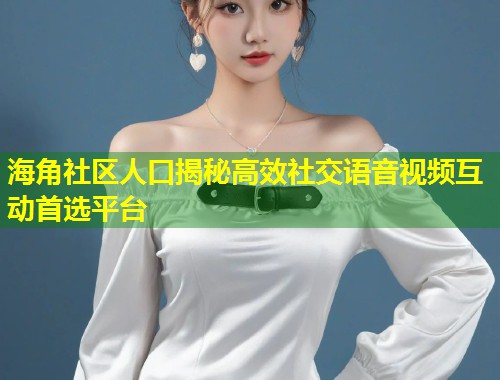 海角社区人口揭秘高效社交语音视频互动首选平台