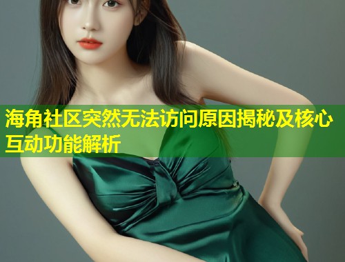 海角社区突然无法访问原因揭秘及核心互动功能解析  第2张